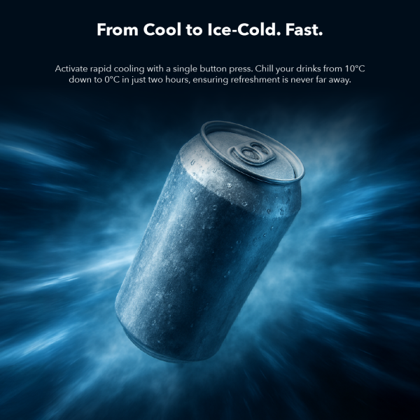 Husky Blast Compact Beverage Fridge, Ideal for Home, Office or Bar