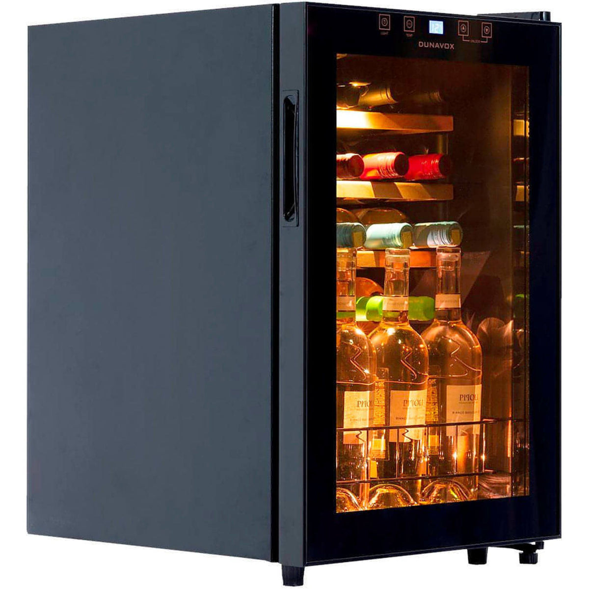 Dunavox 20-Bottle Wine Cooler – Single-Zone, Freestanding or Undercounter