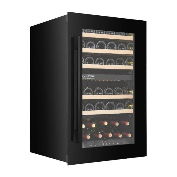 Dunavox 42-Bottle Dual-Zone Wine Refrigerator – Integrated or Undercounter