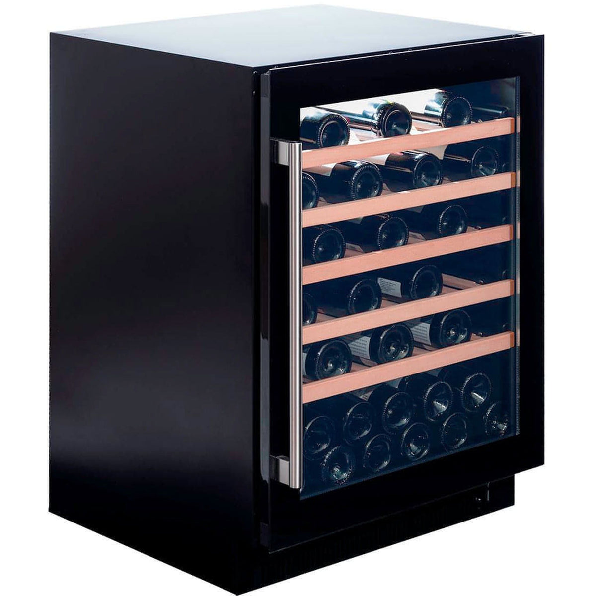 Dunavox 46-Bottle Single-Zone Wine Refrigerator – Freestanding or Built-In