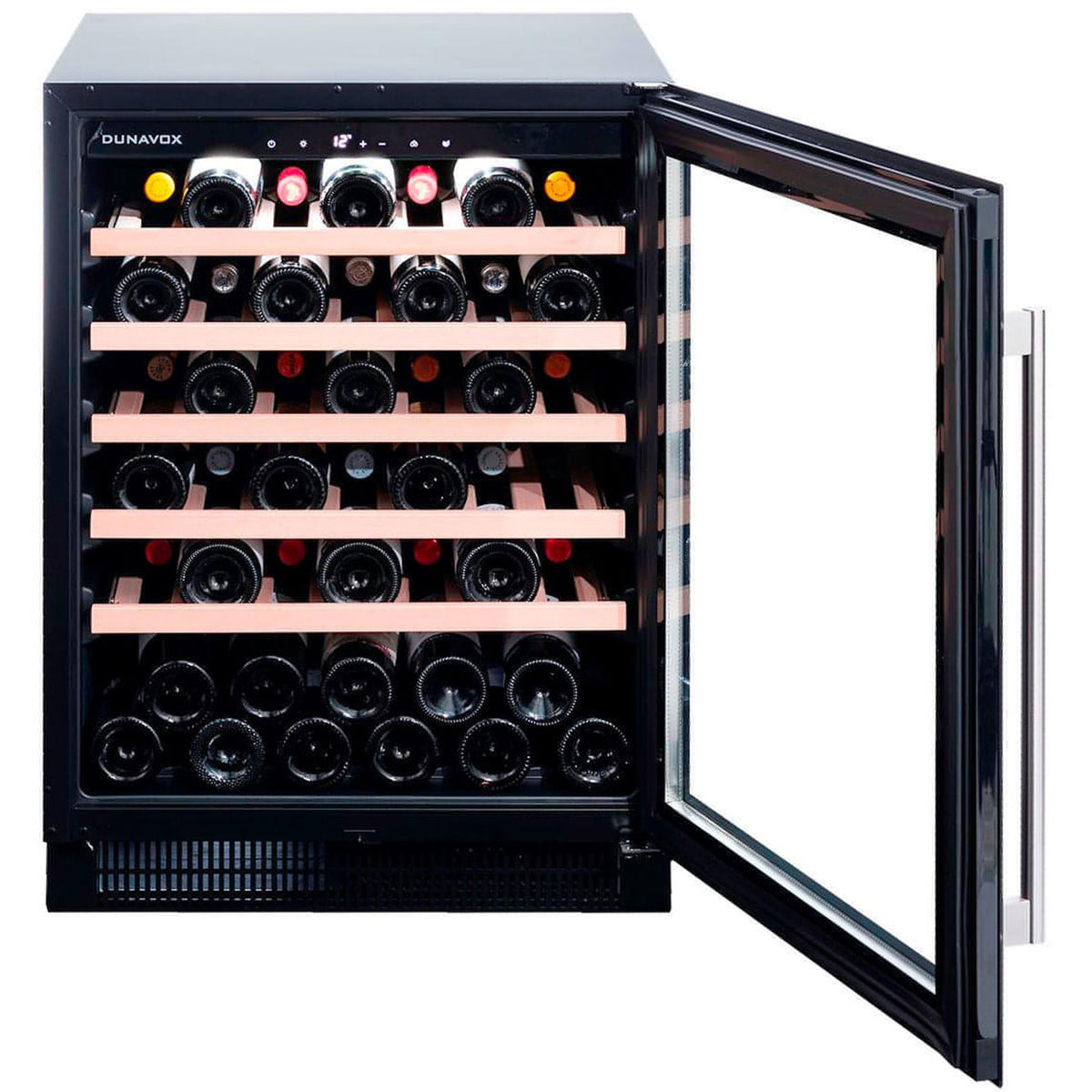 Dunavox 46-Bottle Wine Cooler – Single-Zone, Freestanding or Undercounter
