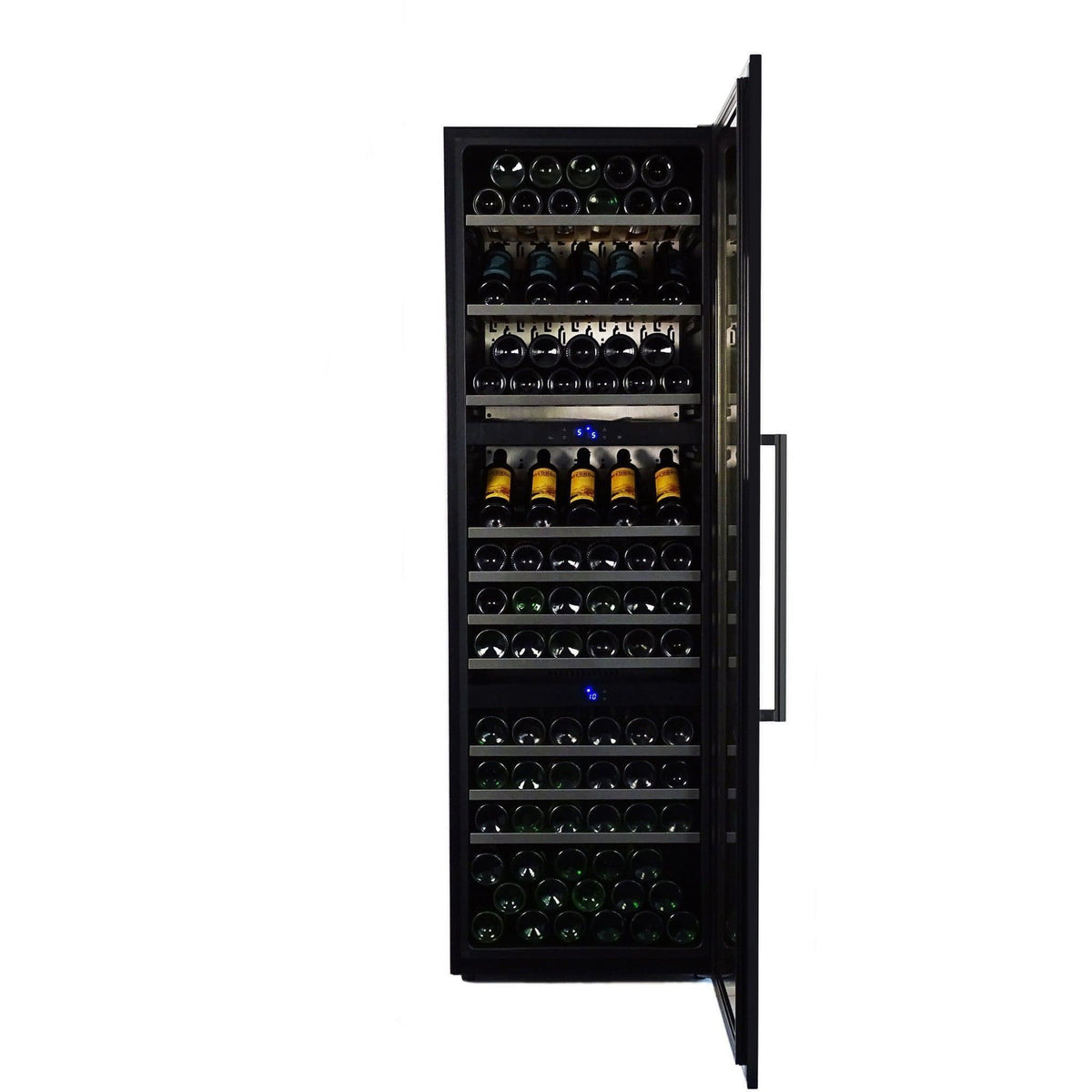 Dunavox 89-Bottle Multi-Zone Wine Refrigerator – Freestanding or Built-In