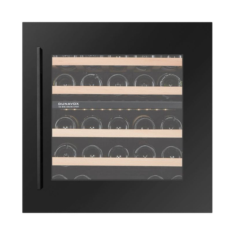 Dunavox Dual-Temperature Wine Cooler – Integrated/In-Column or Undercounter, 26 Bottles