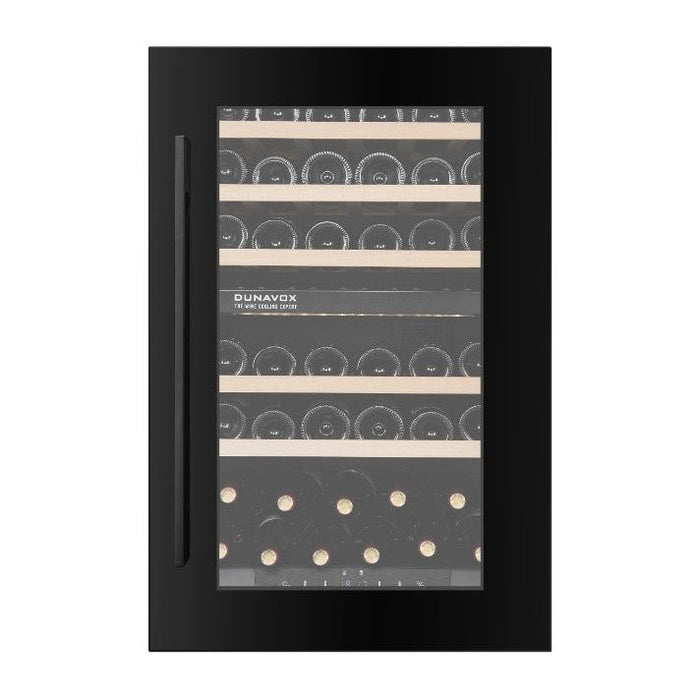 Dunavox Dual-Temperature Wine Cooler – Integrated/In-Column or Undercounter, 42 Bottles
