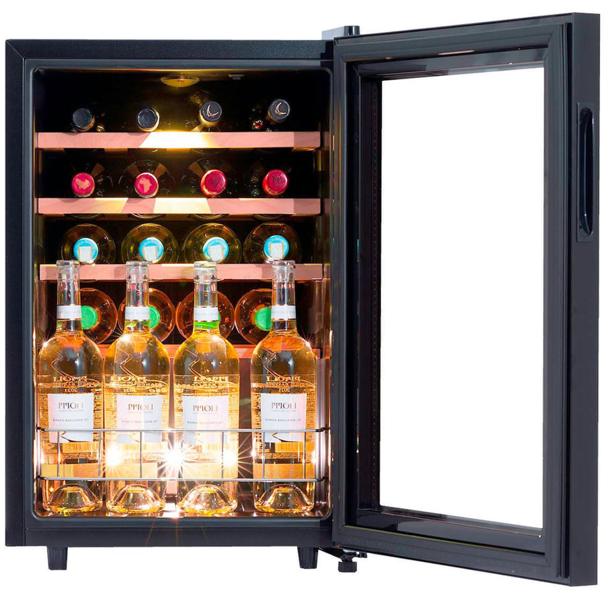 Dunavox Freestanding or Undercounter Wine Cooler – Single-Temperature, 20 Bottles