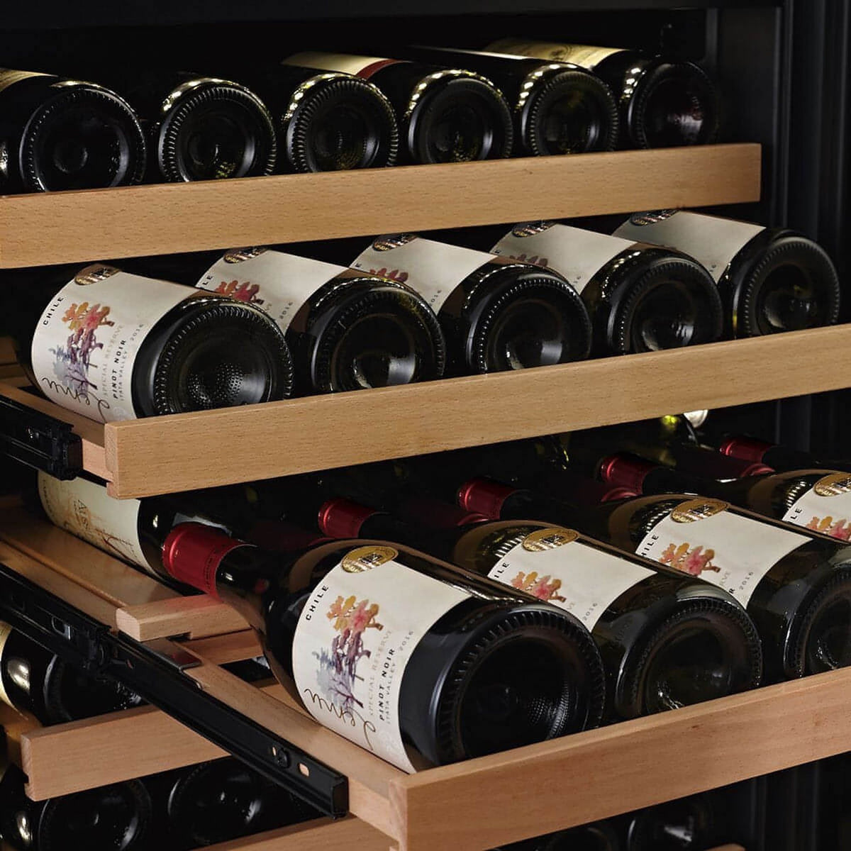Freestanding or Built-In Wine Cooler – SwissCave Single-Temperature, 163 Bottles