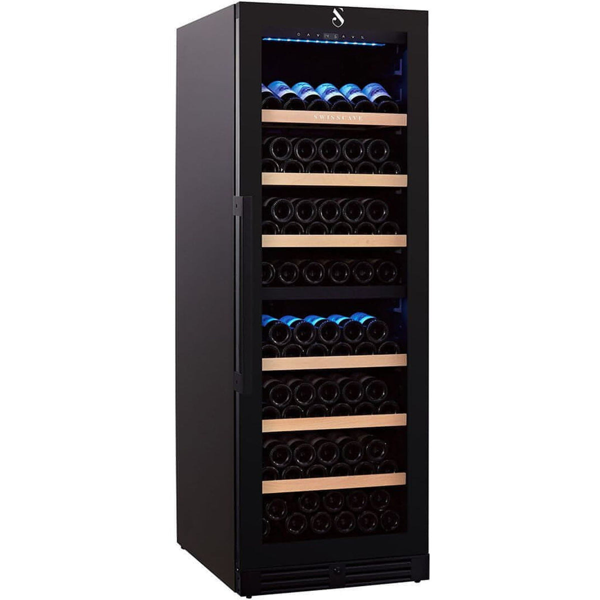 154-Bottle Dual-Temperature Wine Fridge by SwissCave, Freestanding or Built-In
