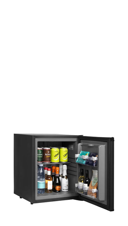Tefcold Single-Temperature Freestanding or Undercounter 40 Cans Black Minibar