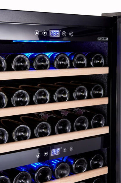 Bodega43 66 Bottle Dual Zone Wine Cooler Freestanding