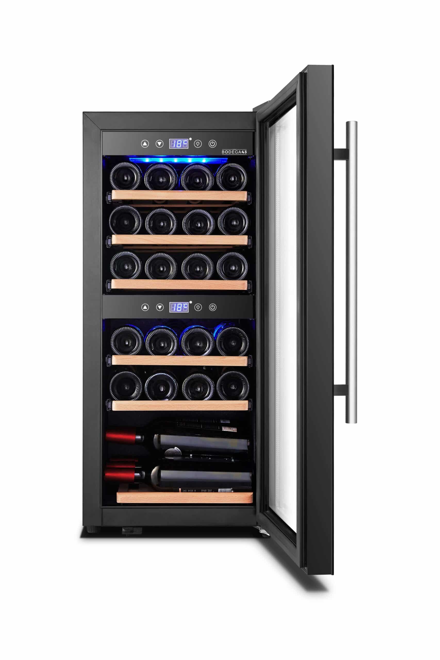 Bodega43 24 Bottle Capacity Wine Cooler with Independent Temperature Control