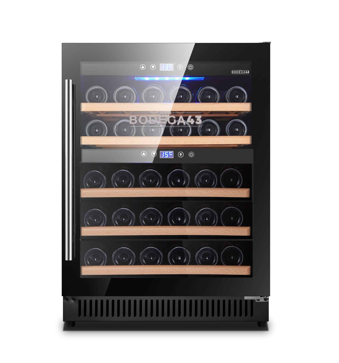 Bodega43 40-Bottle Wine Cooler with Independent Temperature Control