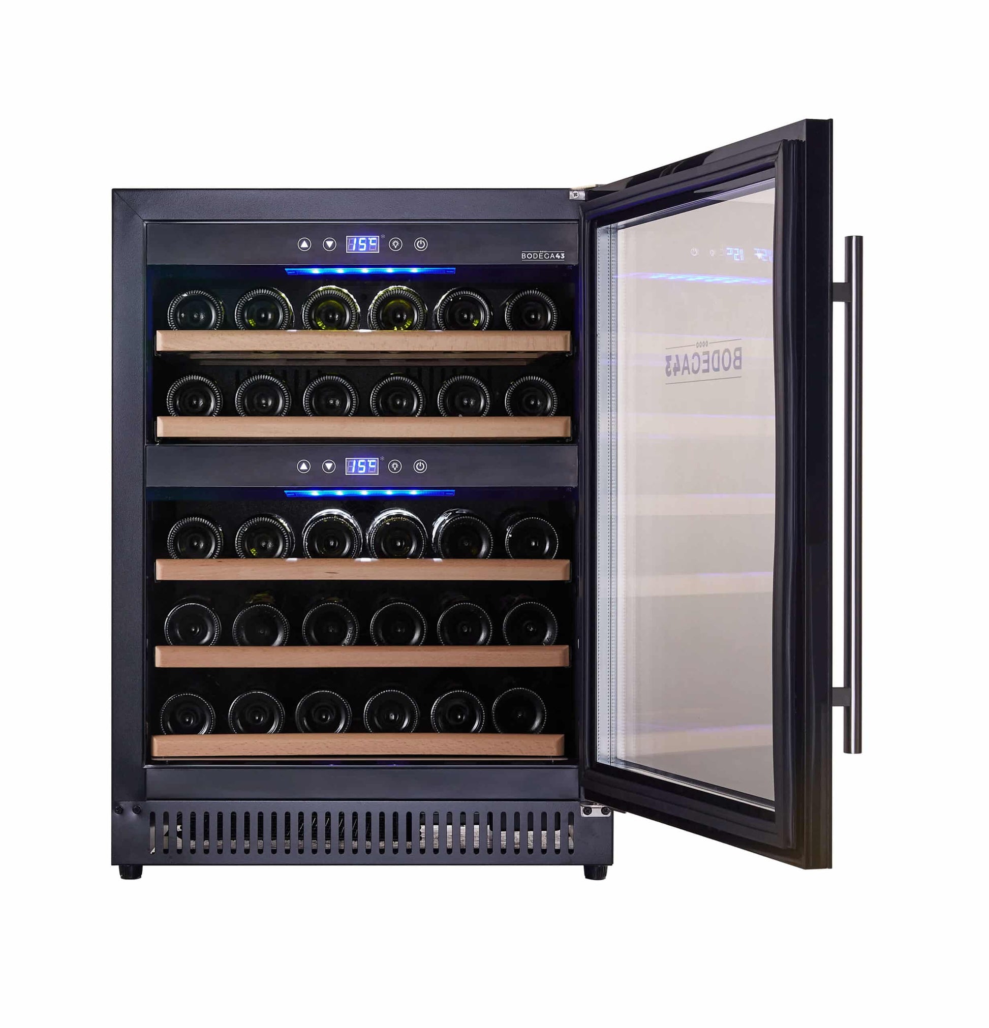 Bodega43 Wine Cooler: Perfect for 40 Bottles, Red or White