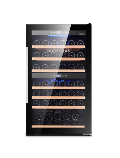 Bodega43 Dual Temperature 66 Bottle Wine Cooler