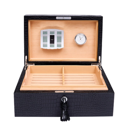 Brompton Black Cigar Humidor
