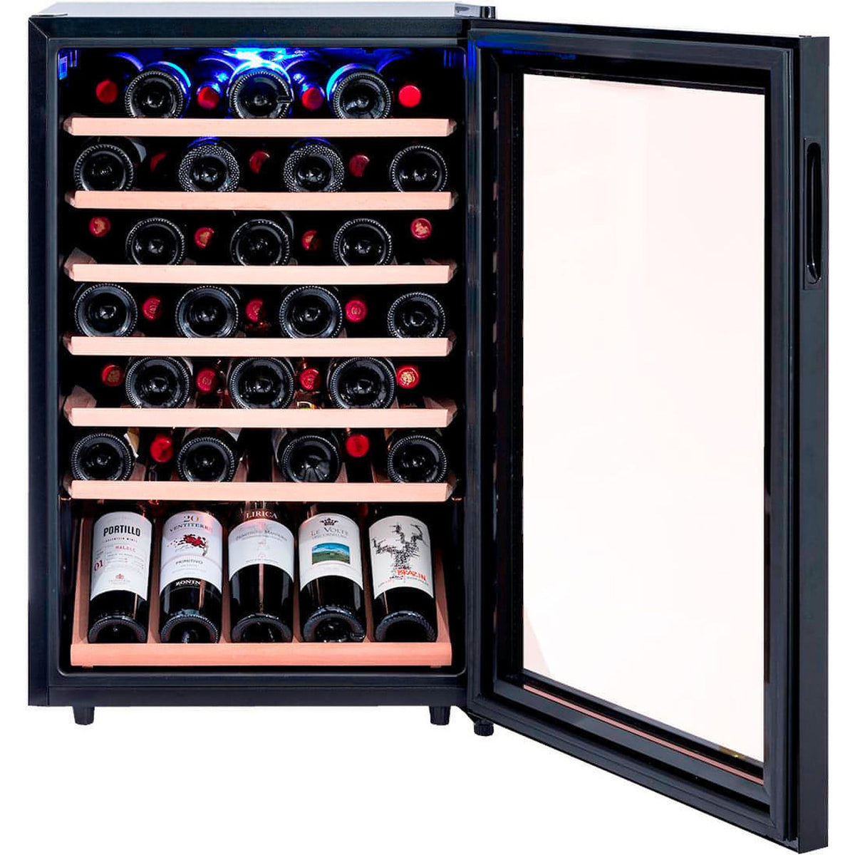 Dunavox 48-Bottle Wine Cooler – Single-Zone, Freestanding or Undercounter
