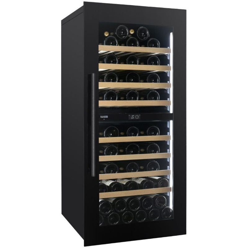 Dunavox 70-Bottle Dual-Zone Wine Refrigerator – Integrated/In-Column Design
