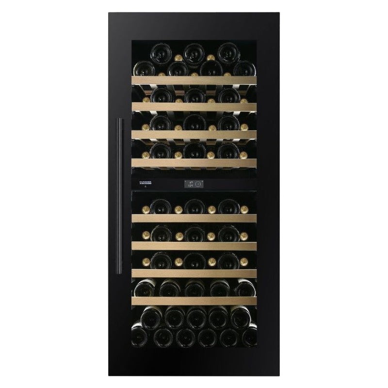 Dunavox Dual-Temperature Wine Cooler – Integrated/In-Column, 70 Bottles

