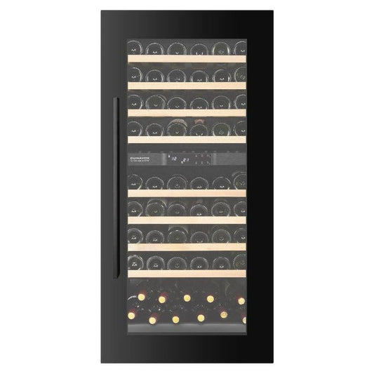 Dunavox Dual-Temperature Wine Cooler – Integrated/In-Column or Undercounter, 65 Bottles
