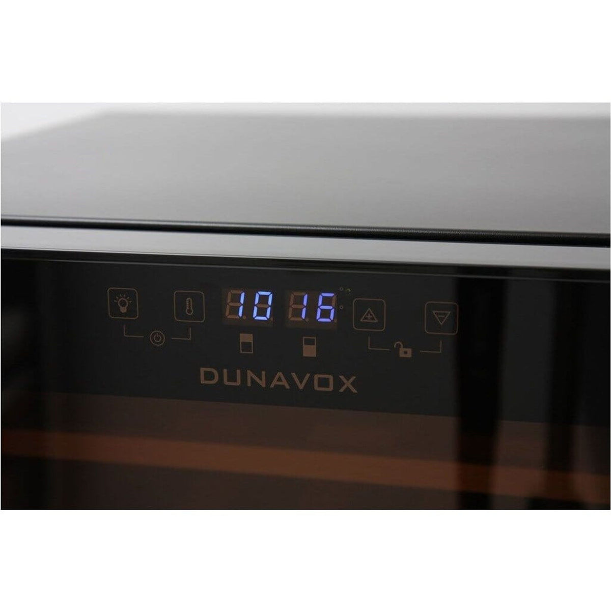 Dunavox Dual-Temperature Wine Fridge for 30 Bottles – Flexible Installation Options
