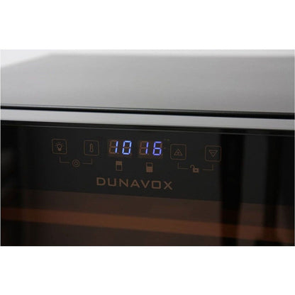 Dunavox Dual-Temperature Wine Fridge for 30 Bottles – Flexible Installation Options
