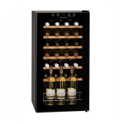 Dunavox Single-Temperature Wine Cooler – Freestanding or Undercounter, 28 Bottles
