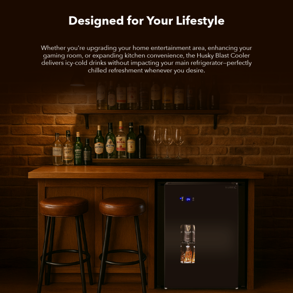 Husky Blast Large Drinks Cooler, Ideal for Home Bars, Kitchens or Offices