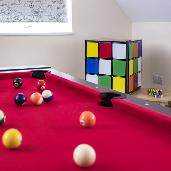 Husky Rubik’s Cube Drinks Cooler – Fun Retro Mini Fridge Holds up to 40 Cans