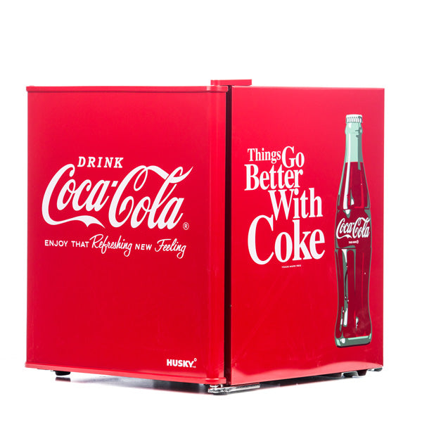 Husky Coca-Cola Compact Beverage Fridge, Single Zone 40 Can Capacity