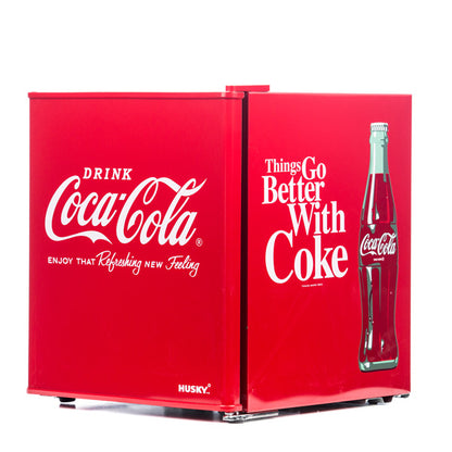 Husky Coca-Cola Compact Beverage Fridge, Single Zone 40 Can Capacity