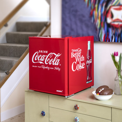Husky Coca-Cola Mini Bar Fridge – Retro Drinks Cooler Holds up to 40 Cans