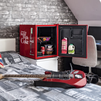 Husky Coca-Cola Drinks Cooler – Iconic Red Mini Fridge for Home, Office or Bar