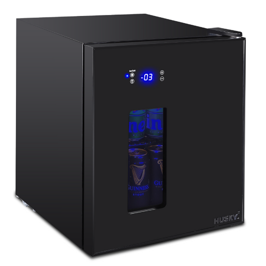 Husky Blast Drinks Cooler 40 Can Capacity, Freestanding or Undercounter Mini Fridge