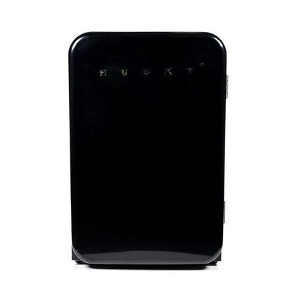 Husky Retro Undercounter Fridge: 112L Single Temp Black