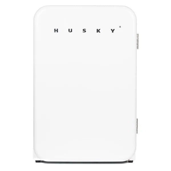 Husky Single-Zone Undercounter Refrigerator: 112 Liter, Retro White