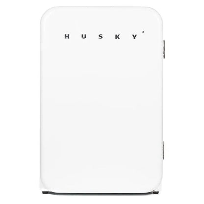 Husky Single-Zone Undercounter Refrigerator: 112 Liter, Retro White