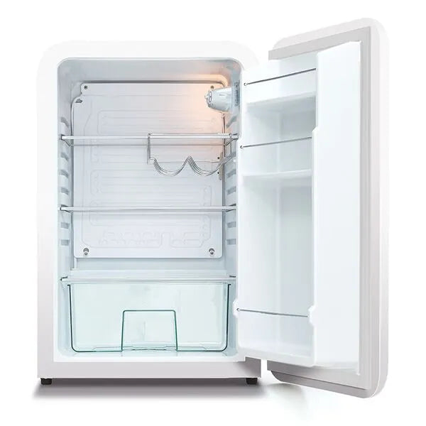 Husky 112L Retro Fridge: Undercounter, Single-zone, White