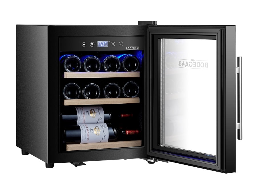 Compact Wine Refrigerator from Bodega43, 12 Bottle Capacity