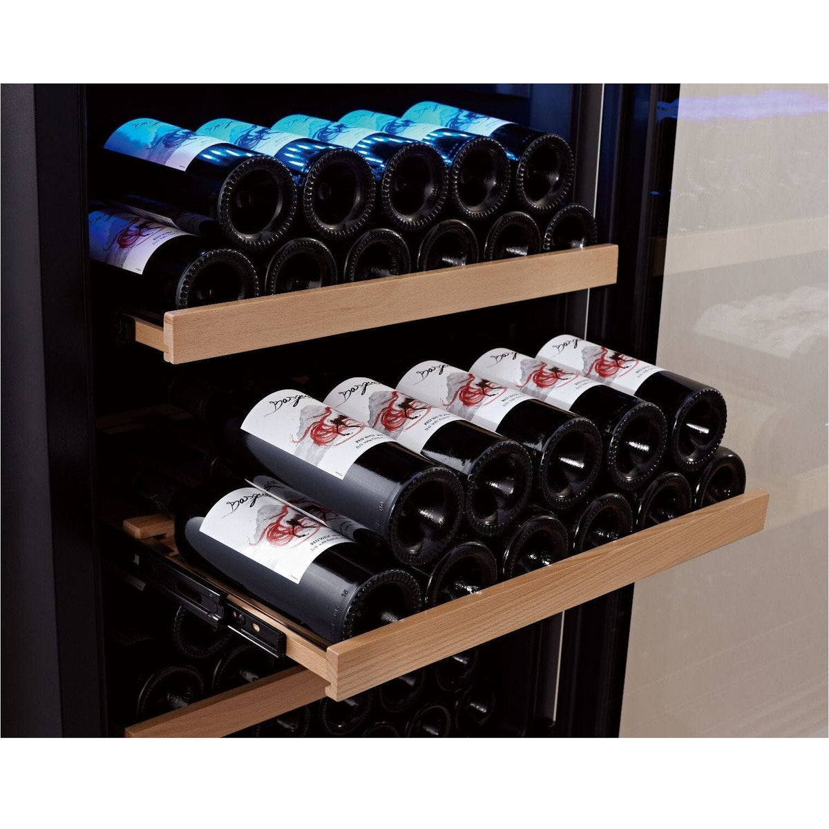 SwissCave Premium Wine Cooler – 154 Bottles, Dual-Zone, Versatile Installation