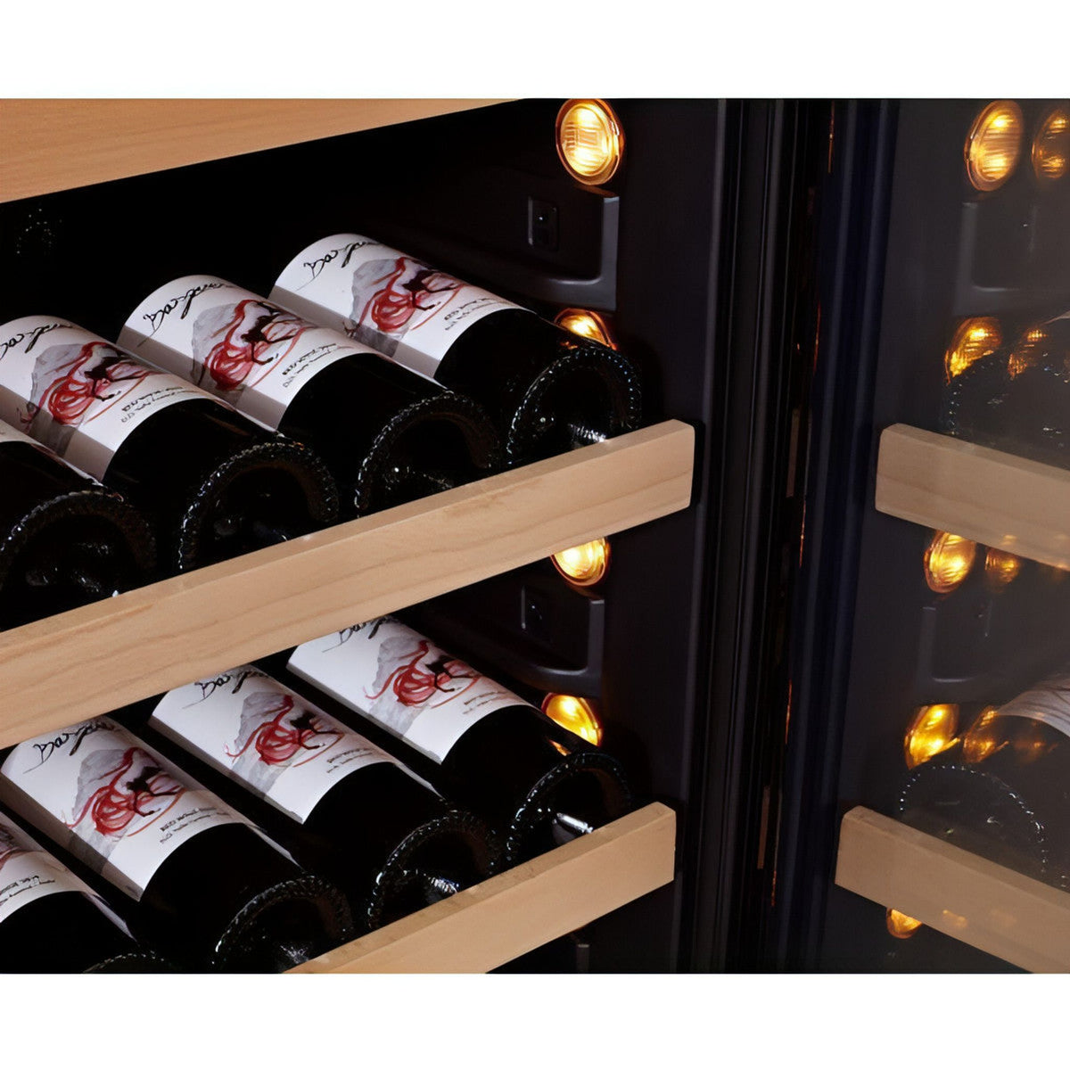 SwissCave Premium Wine Fridge – 163 Bottles, Single Temperature, Versatile Setup
