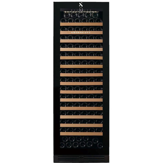 SwissCave Single-Zone Wine Cooler – 163 Bottles, Freestanding or Undercounter
