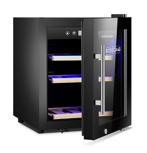 Bodega43 Single-Zone Freestanding Wine Cooler, 12-Bottle Capacity