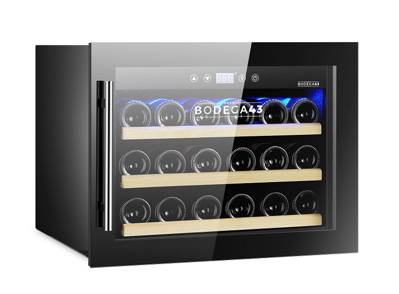 Bodega43 Built-in Wine Cooler: Single Zone, 18 Bottle Capacity