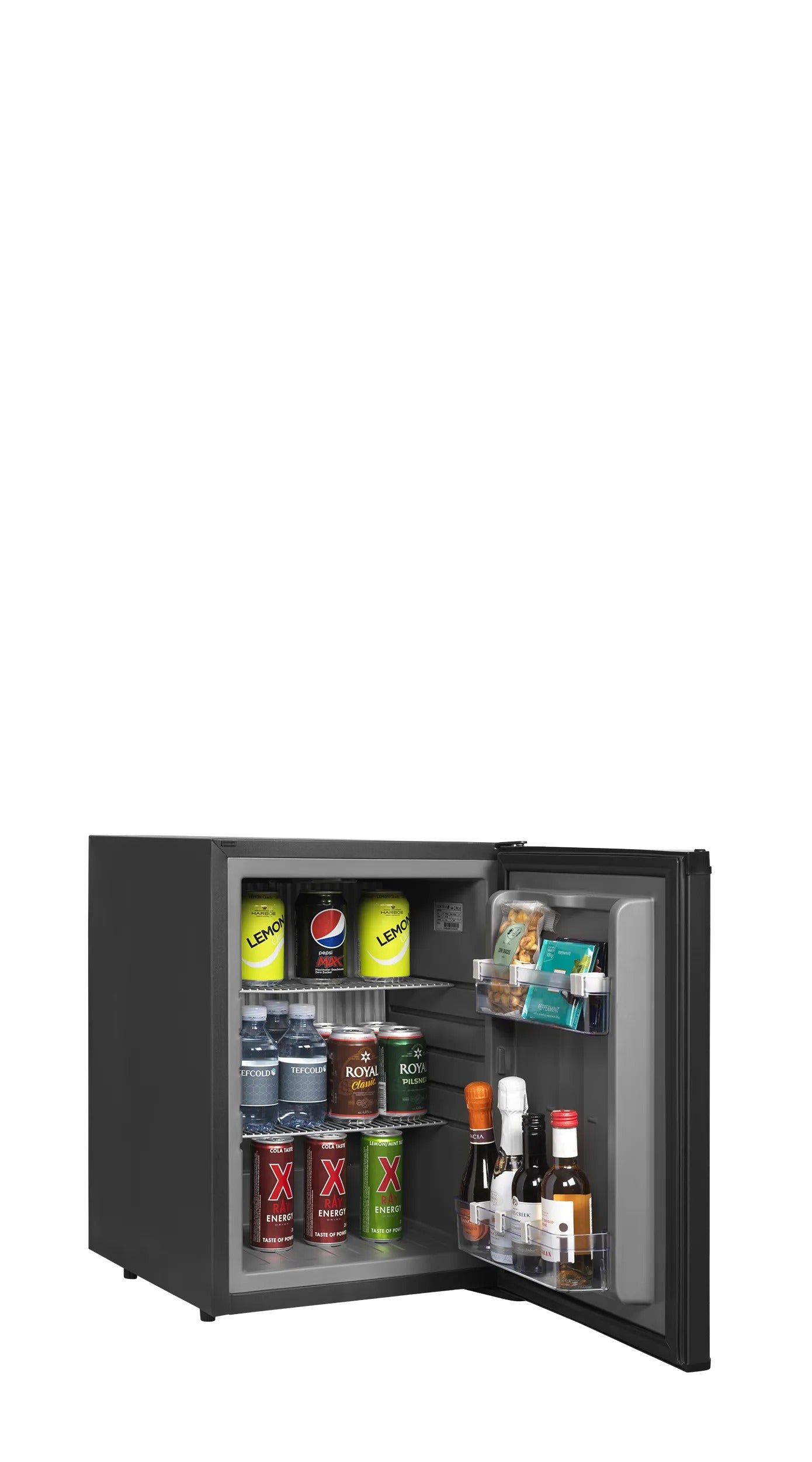 Tefcold Single-Temperature Freestanding 40 Cans Black Minibar