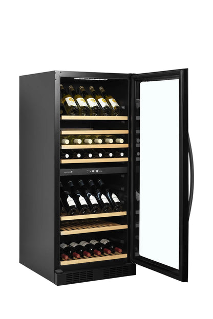 Tefcold Dual-Temperature Freestanding 119 Bottles Wine Cooler