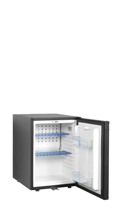Tefcold Single-Temperature Freestanding or Undercounter 35 Cans Black Minibar