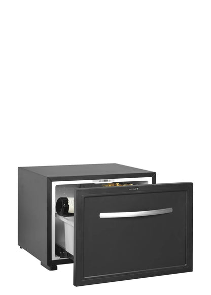 Tefcold Single-Temperature Undercounter 40 Cans Black Minibar Drawer