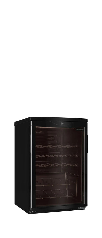 Tefcold Single-Temperature Undercounter 22 Bottles Black Wine Cooler