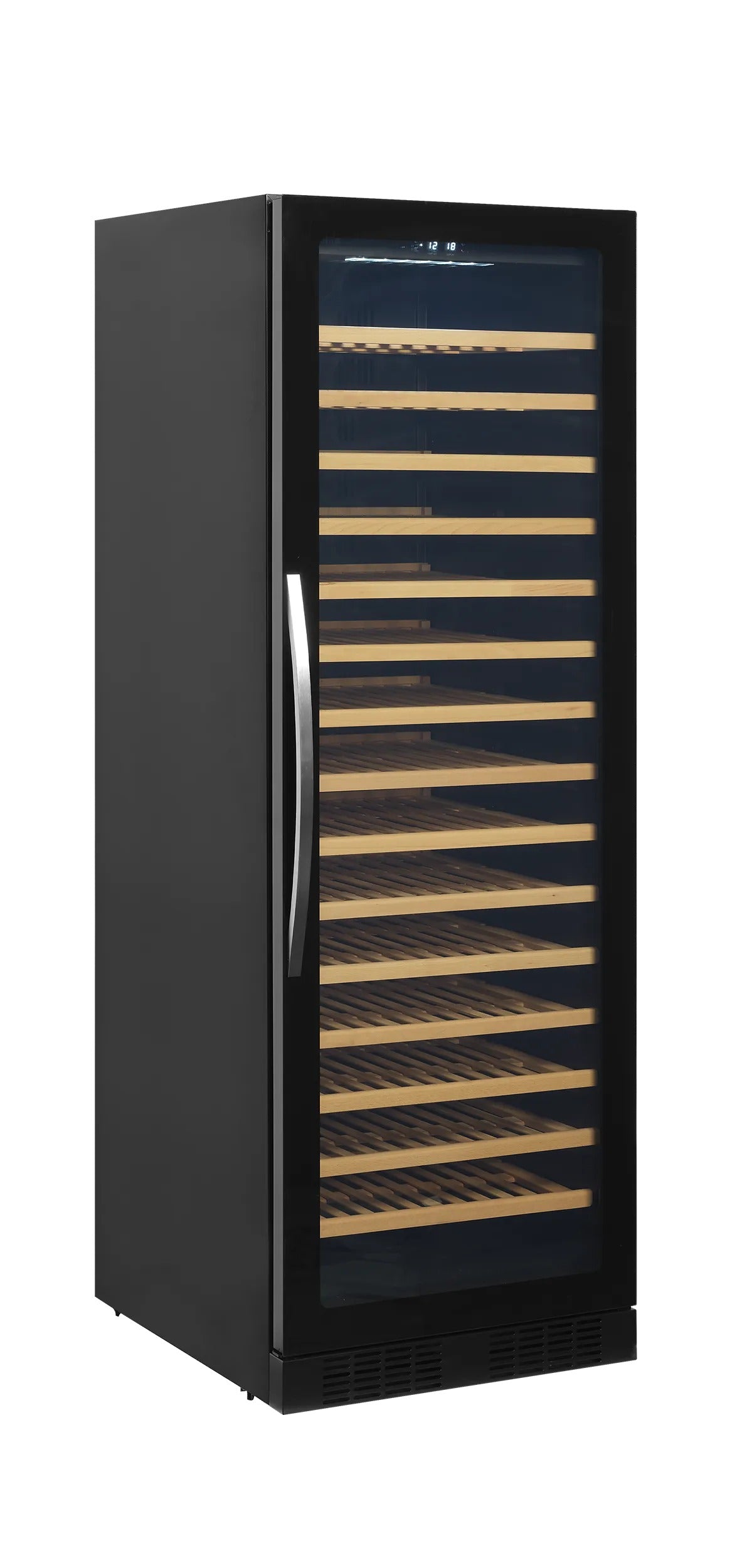 Tefcold Single-Temperature Freestanding 165 Bottles Black Wine Cooler