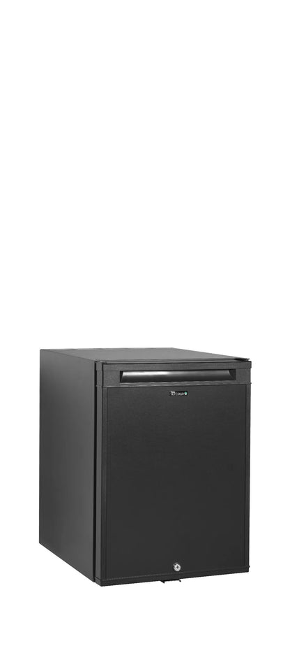 Tefcold Single-Temperature Freestanding or Undercounter 35 Cans Black Minibar