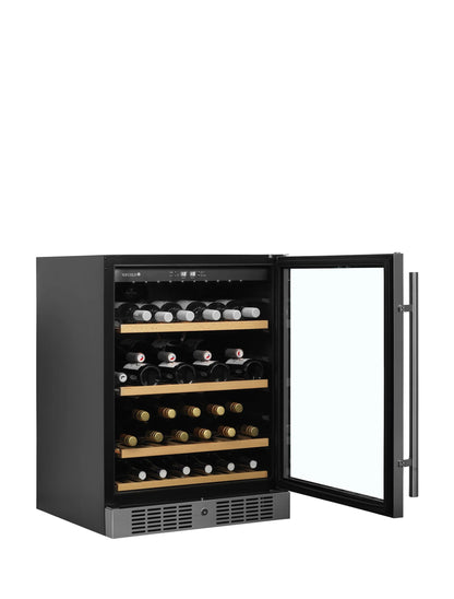 Tefcold Single-Temperature Undercouter 48 Bottles Black & Stainless Steel Wine Cooler